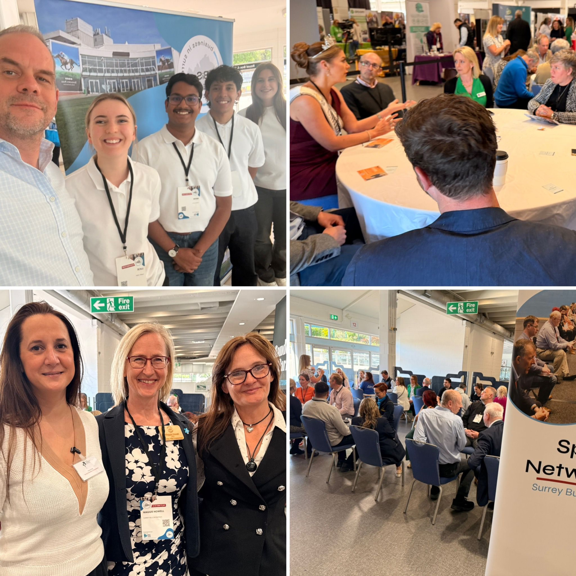 Teams and guests enjoying the Surrey Business Expo